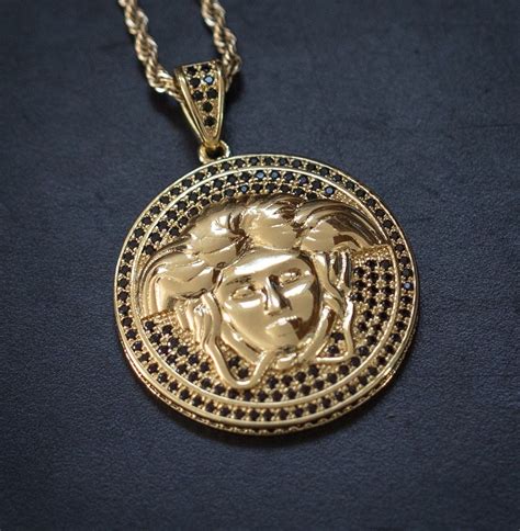 medusa medallion necklace